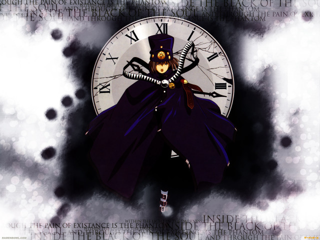 Clock character steampunk surrealism portrait free wallpaper - medium preview image