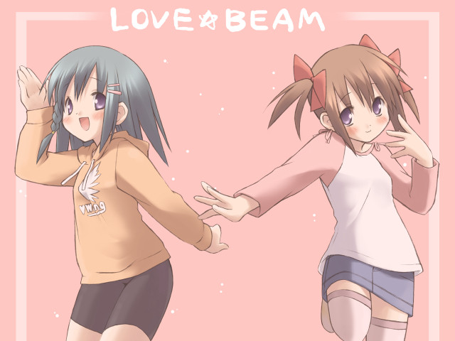 Anime girls dancing love beam free wallpaper - medium preview image