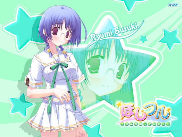Girl camera star background blue free wallpaper - medium preview image