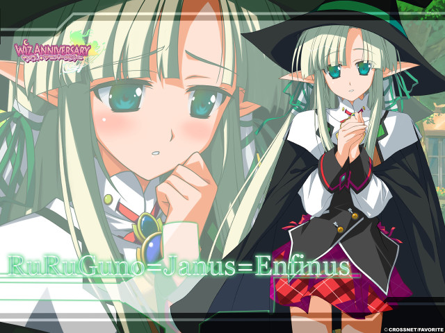 Blonde elf girl green eyes free wallpaper - medium preview image