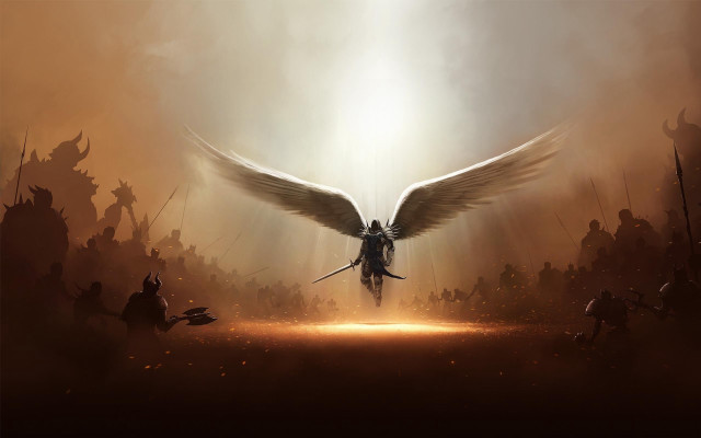 Person wings flying field people #2 free wallpaper - medium preview image