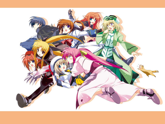 Anime magicalgirls wings blonde blueeyes free wallpaper - medium preview image