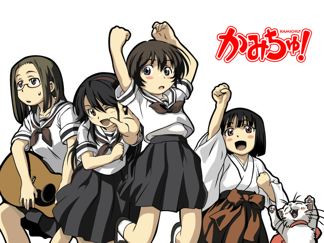 Girls guitar cat japanese clothes free wallpaper - medium preview image
