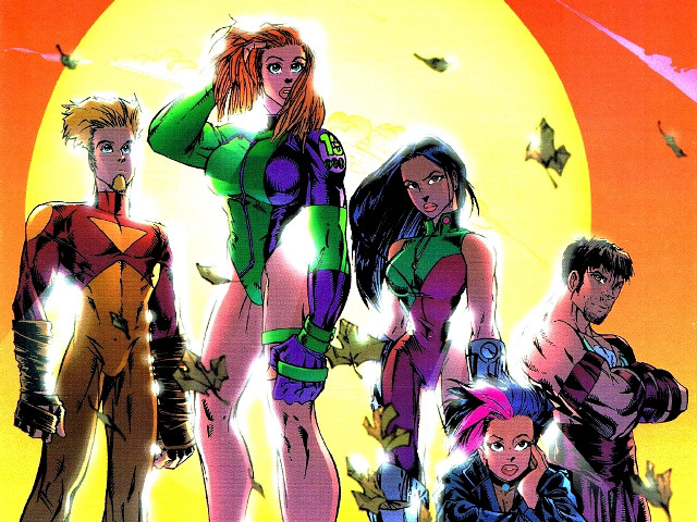 Young women sun bats flying free wallpaper - medium preview image