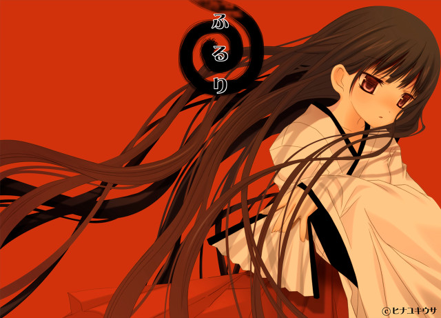 Anime longhair white shirt red free wallpaper - medium preview image