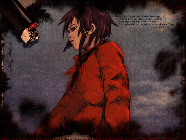 Man sword sky clouds gothic free wallpaper - medium preview image