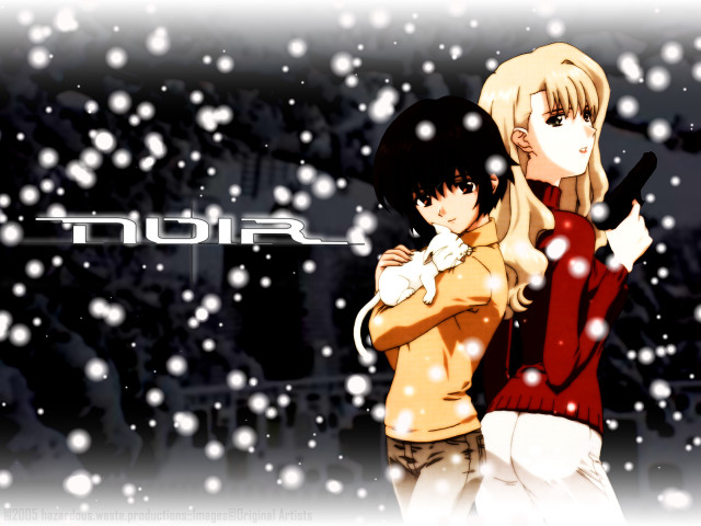 Anime snowy christmas girls bokeh free wallpaper - medium preview image
