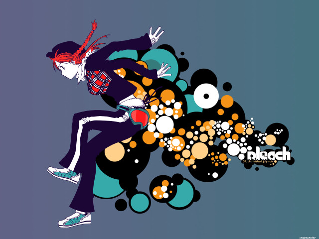 Skateboarder colorful background circles dots free wallpaper - medium preview image