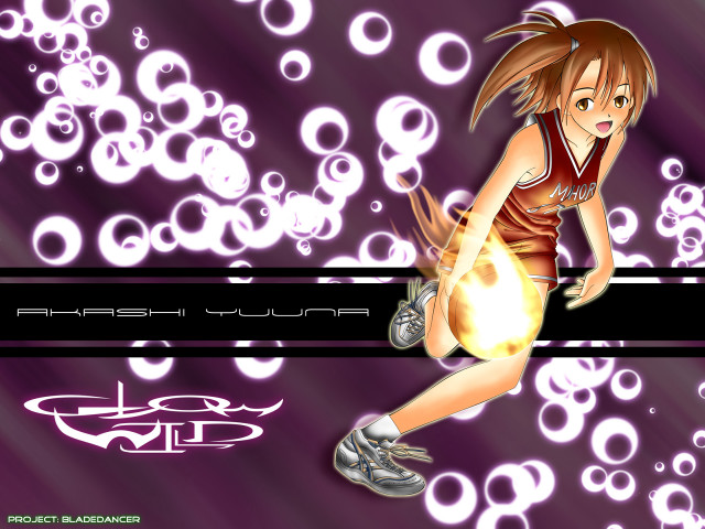 Girl basketball uniform bubbles moon free wallpaper - medium preview image