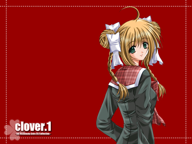 Girl ponytail dress red background free wallpaper - medium preview image
