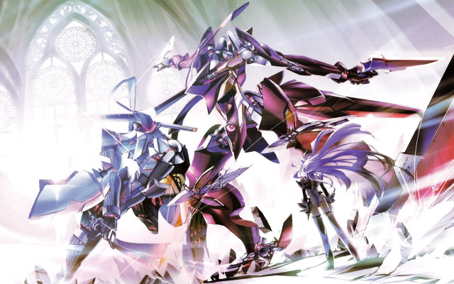 Futuristic armor sword robot mecha free wallpaper - medium preview image