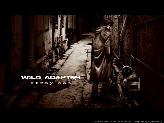 Creepy man street ghosts cyberpunk free wallpaper - medium preview image