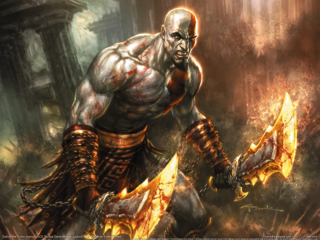 Man sword demon arm warrior free wallpaper - medium preview image