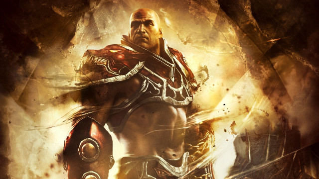 Man armor cave sword fire free wallpaper - medium preview image