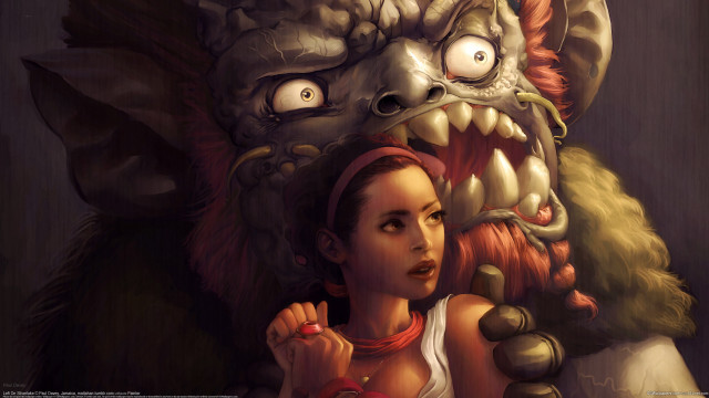 Woman monster fantasy illustration cedric free wallpaper - medium preview image