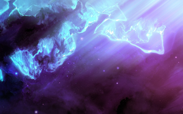 Colorful space scene star nebula free wallpaper - medium preview image