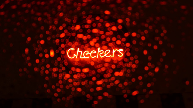 Cheers red neon 3d blood free wallpaper - medium preview image
