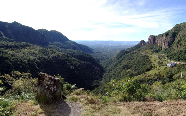 Valley road mountains sky nature free wallpaper - medium preview image