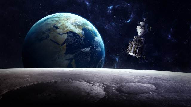 Space station earth satellite planet free wallpaper - medium preview image