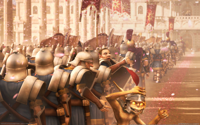 Armor helmet dog crowd matte free wallpaper - medium preview image