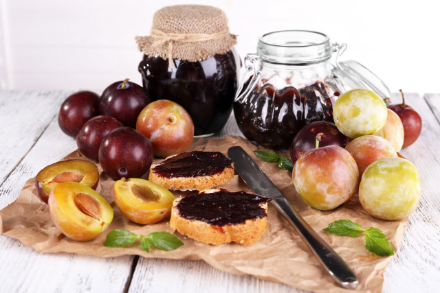 Jelly fruit knife jam paper free wallpaper - medium preview image