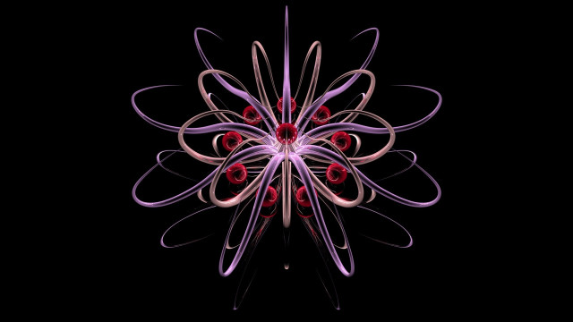Red white spider lily generative free wallpaper - medium preview image