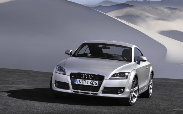 White car mountain dunes sky free wallpaper - medium preview image