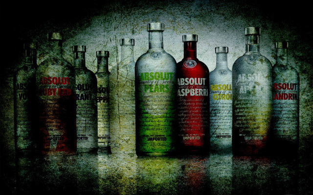 Bottles stilllife fauvism night sky free wallpaper - medium preview image