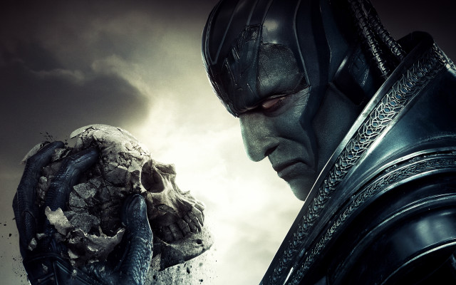 Afrofuturism skull man cloudy sky free wallpaper - medium preview image