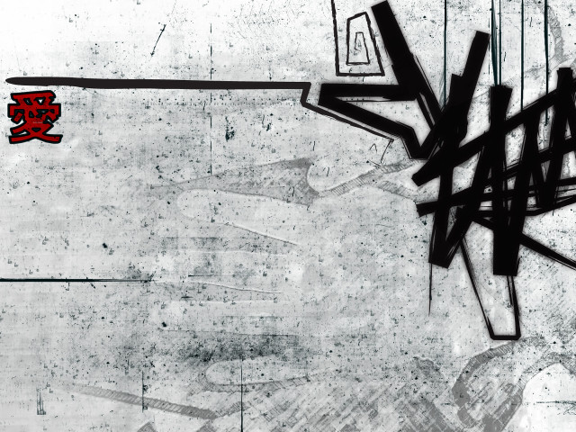 Black white stay alive graffiti free wallpaper - medium preview image