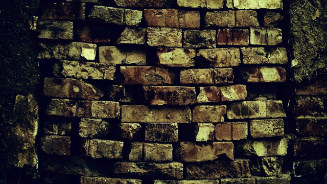 Bricks pile wall building night free wallpaper - medium preview image