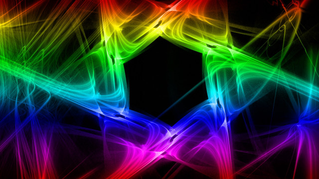 Colorful abstract black rainbow hologram free wallpaper - medium preview image
