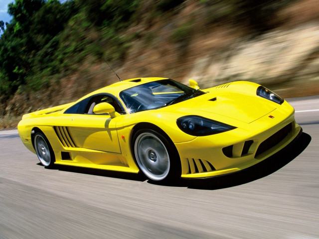 Yellow sports car driving forest #2 free wallpaper - medium preview image