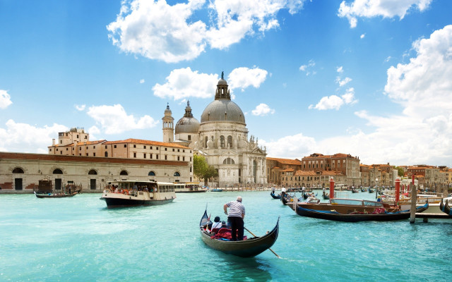 Man boat waterbuilding dome matte free wallpaper - medium preview image