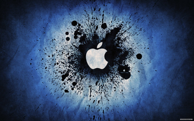 Apple constellation moon galaxy silhouette free wallpaper - medium preview image