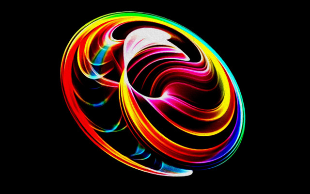 Colorful swirl light black background #4 free wallpaper - medium preview image