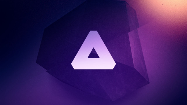 Purple background triangle light 3d free wallpaper - medium preview image