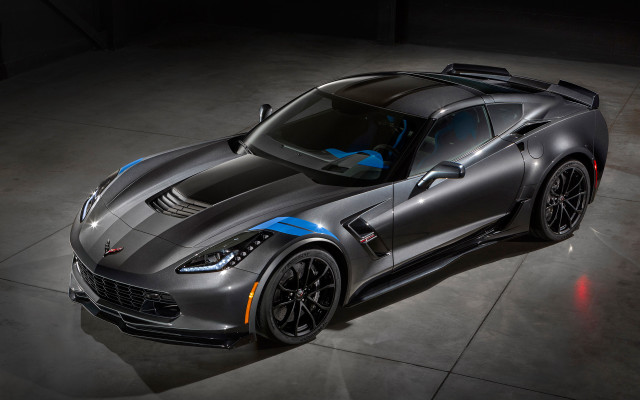 Silver corvette digital rendering matte free wallpaper - medium preview image