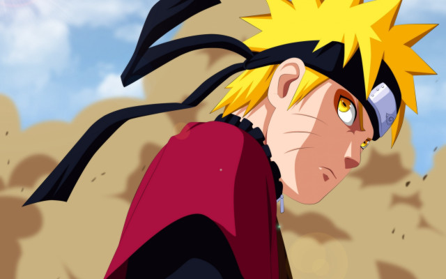 Man redshirt blackhair anime uzumaki free wallpaper - medium preview image