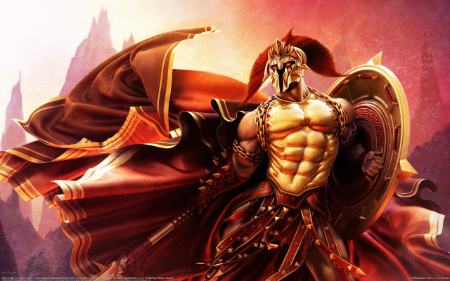 Fantasy armor sword helmet male free wallpaper - medium preview image