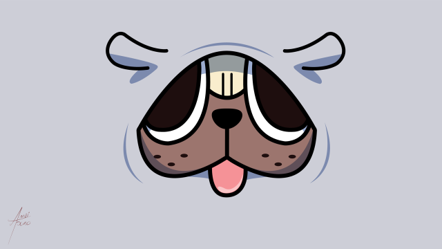 Dog face long tongue nose free wallpaper - medium preview image