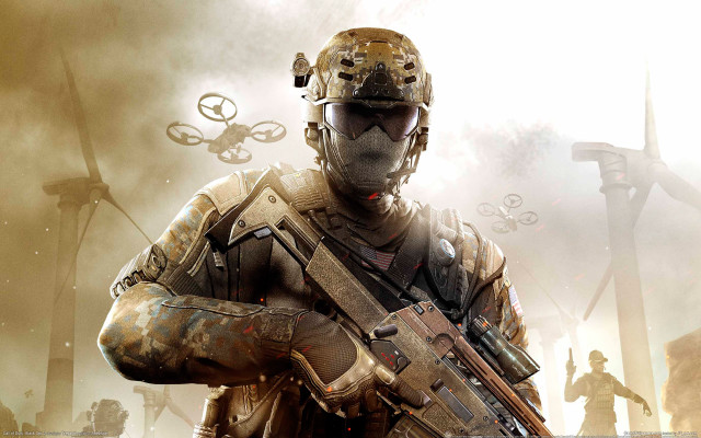 Man helmet gun group windmill free wallpaper - medium preview image