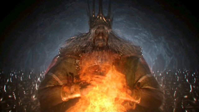 Man standing fire hands pockets free wallpaper - medium preview image