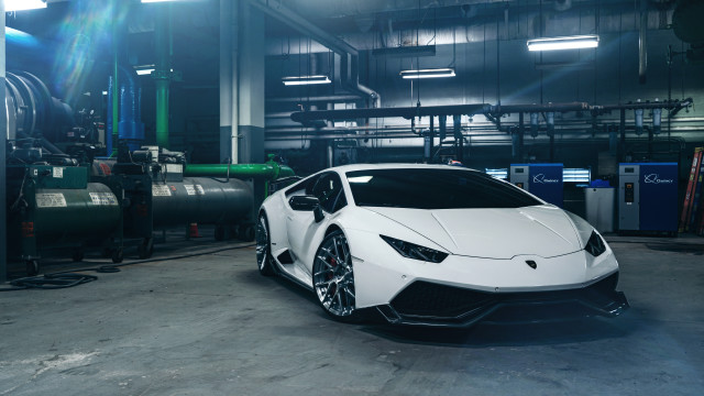 White lamb car garage pipes free wallpaper - medium preview image