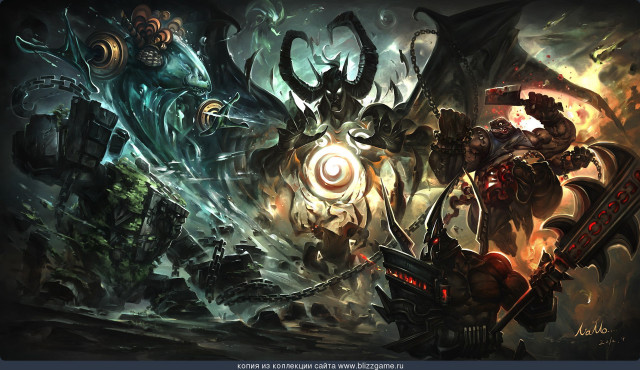 Demonic creatures huge horns horned free wallpaper - medium preview image