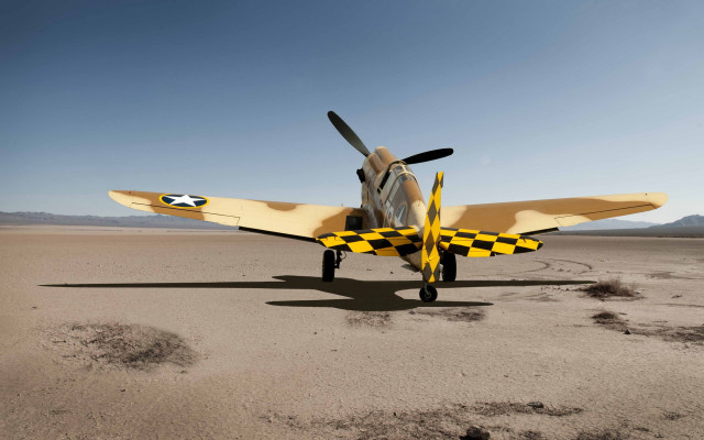 Small airplane desert footprints beach free wallpaper - medium preview image