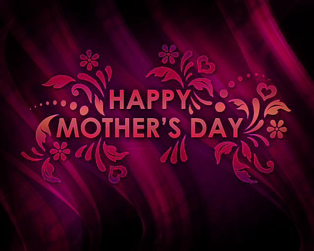 Purple red background happy mothers free wallpaper - medium preview image
