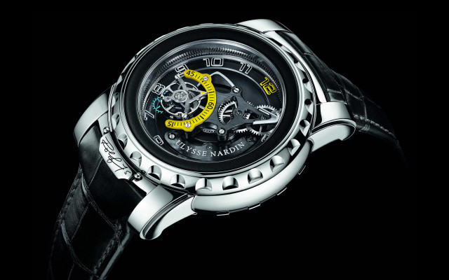 Watch yellow second hand neoclassicism free wallpaper - medium preview image