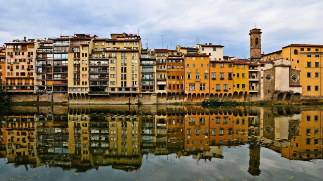 Florence engelbach bridge river cityscape free wallpaper - medium preview image