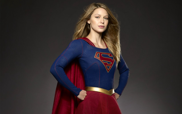 Superhero portrait blonde hands on free wallpaper for desktop - medium preview image